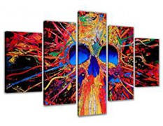 Cuadro Abstracto 160x80 5 partes