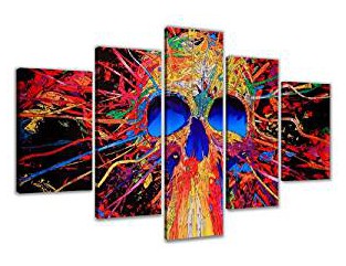 Cuadro Buda 160x80 5 partes