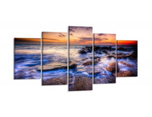 Cuadro paisaje 200x100 cm 5 partes