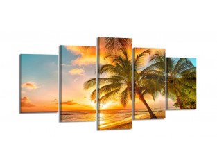 Cuadro paisaje 200x100 cm 5 partes
