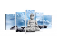 Cuadro Buda 200x100 5 partes