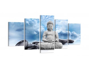 Cuadro Buda 200x100 5 partes