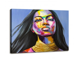 Cuadro cara de mujer 80x60 cm